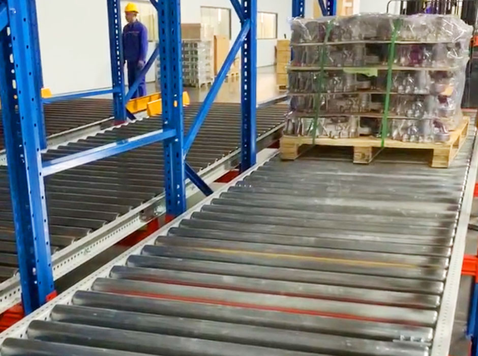 卓品建筑機械重力型滾筒貨架【易達(dá)貨架】